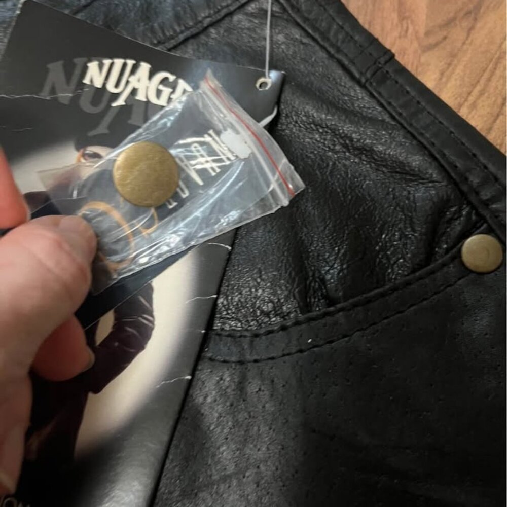 Nuage black leather pants size 4 - Picture 3 of 7
